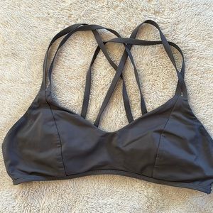 ATHLETA women’s swim bikini top sports bra Size medium M strappy back